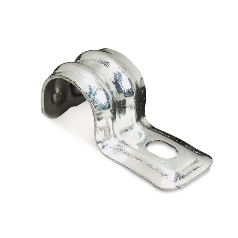 T&B® 1212-TB Pipe Strap, 3/4 in, For Use With IMC/Rigid Conduit, Steel, Zinc Plated